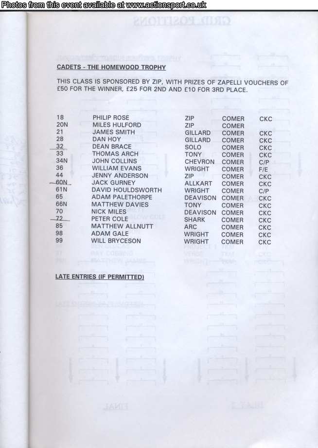 Event programme page